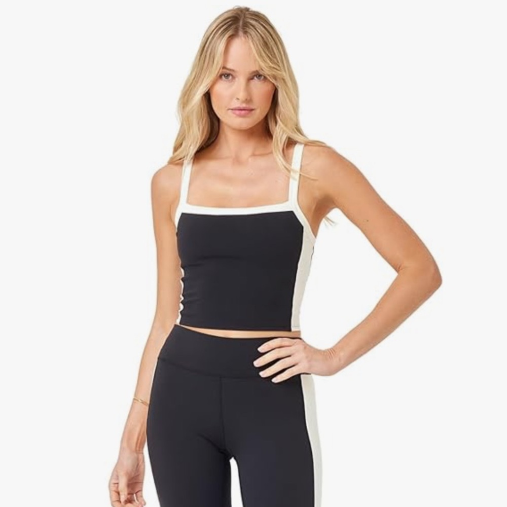 L*Space Black and White Tank Top